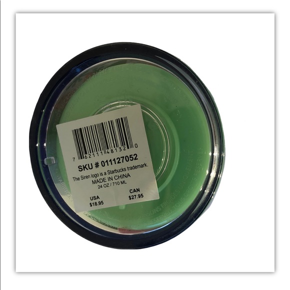 Starbucks 2021 Green Poinsettia Color Change 24 Oz Tumbler Tall Cold Lid Straw - Picture 3 of 6